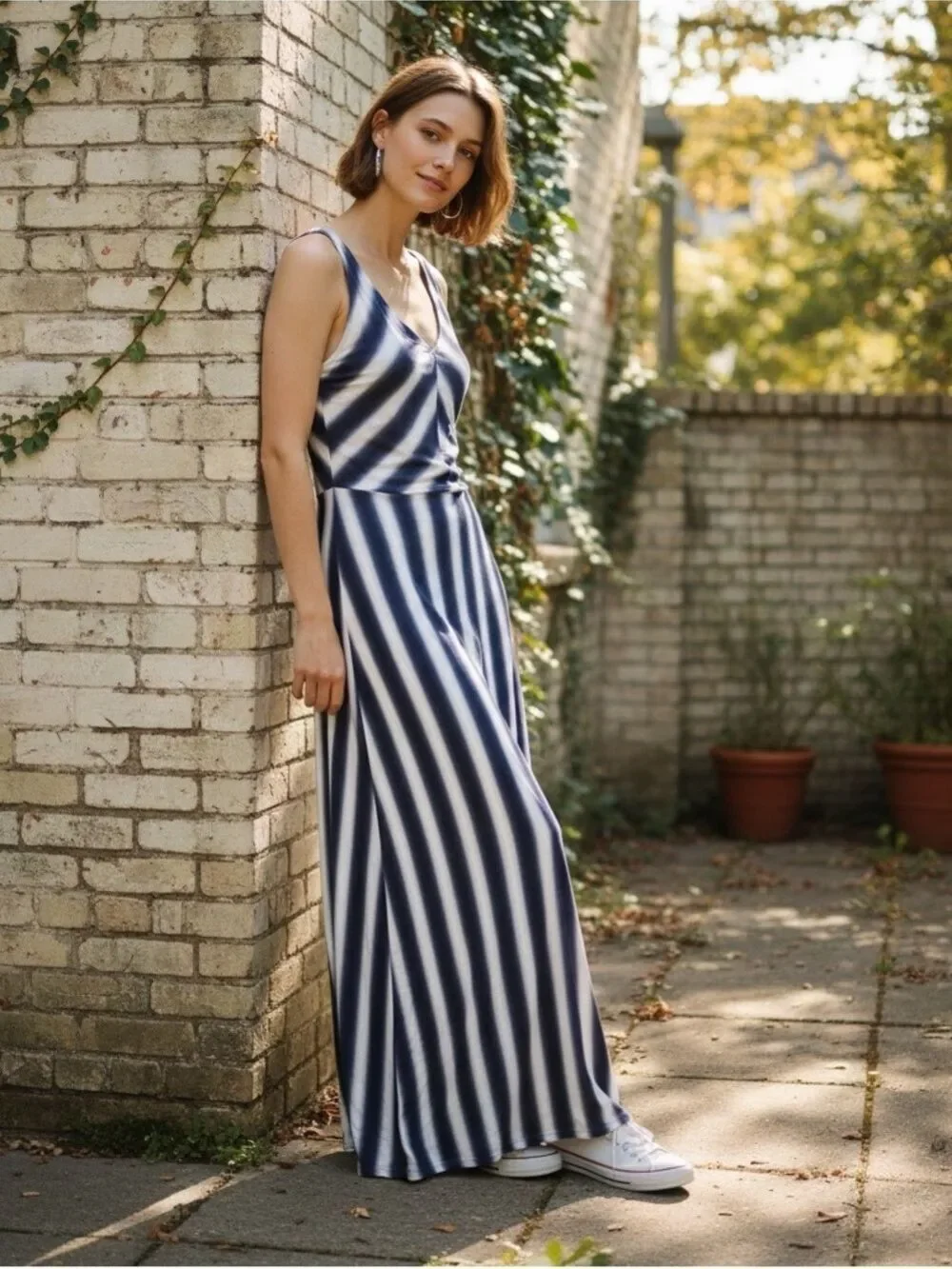 gap blue striped dress GAP Shirt Dress Blue Stripe